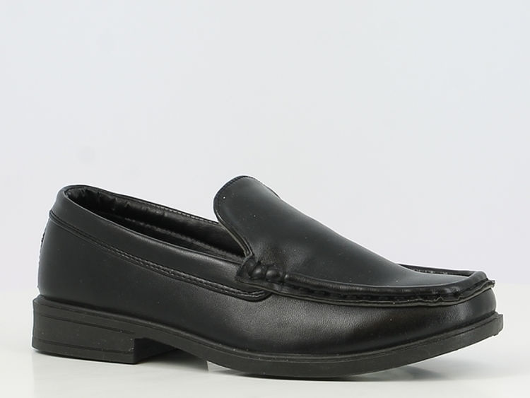 Picture of B127390- HAPPY BEE BOYS BLACK BOAT SHOES/ SLIPON